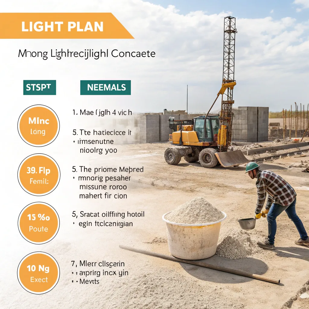 طرح اختلاط بتن سبک با پوکه معدنی