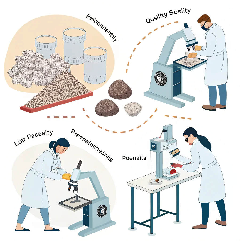 روش‌های آزمایش کیفیت پوکه معدنی