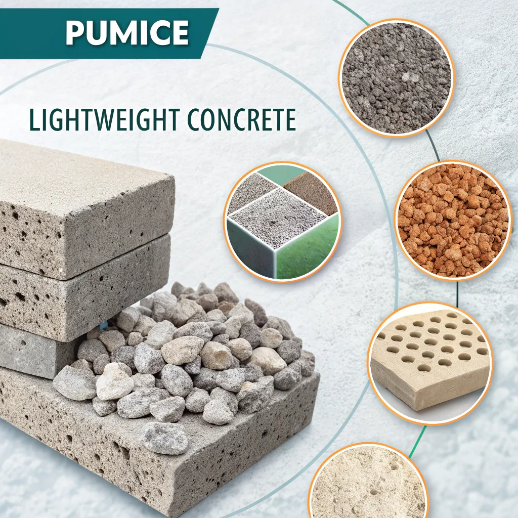 طرح اختلاط بتن سبک با پوکه معدنی