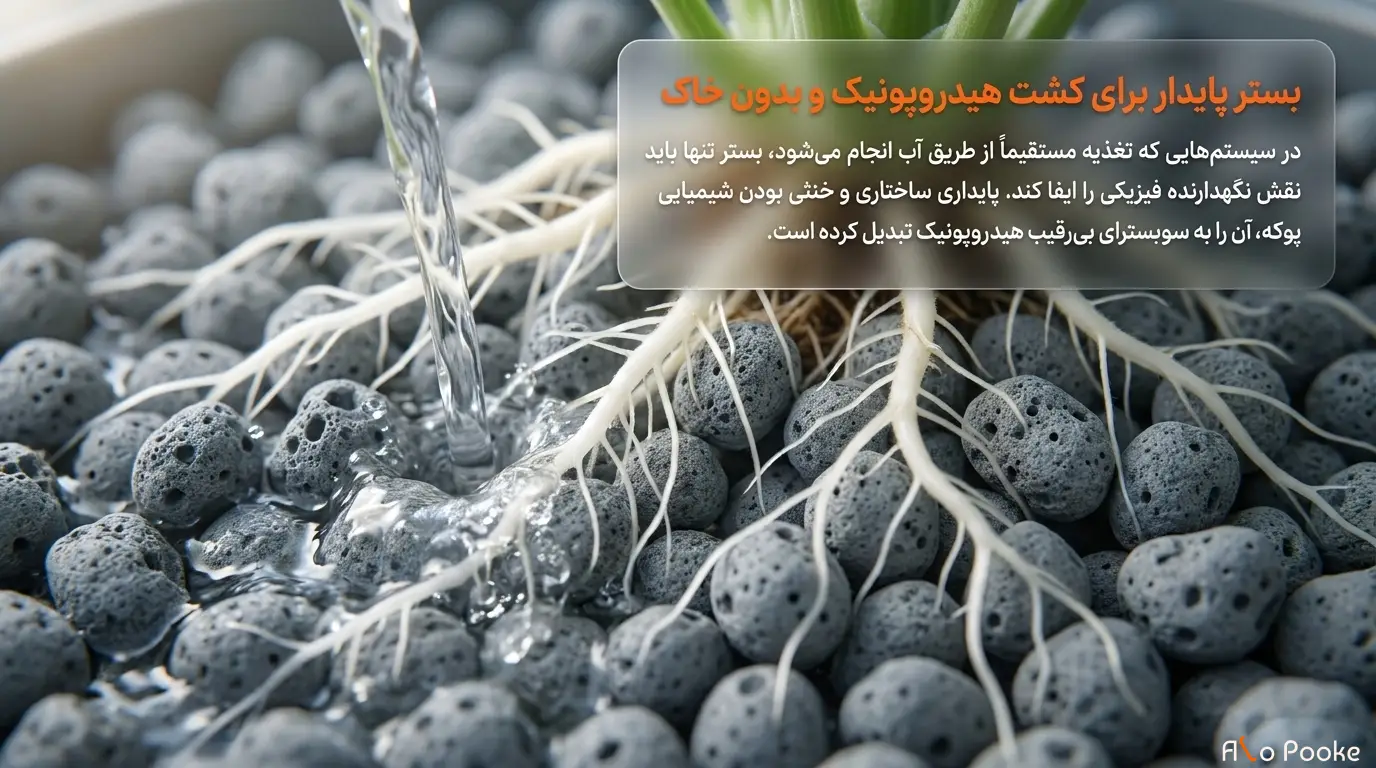 استفاده از پوکه معدنی برای بهبود شرایط رشد گیاهان