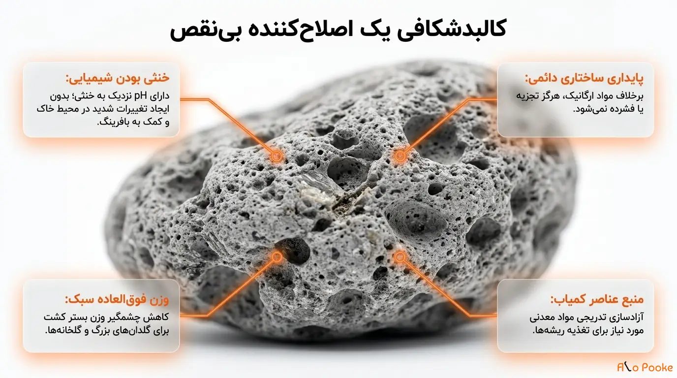 استفاده از پوکه معدنی برای بهبود شرایط رشد گیاهان