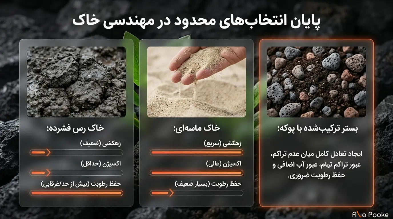استفاده از پوکه معدنی برای بهبود شرایط رشد گیاهان