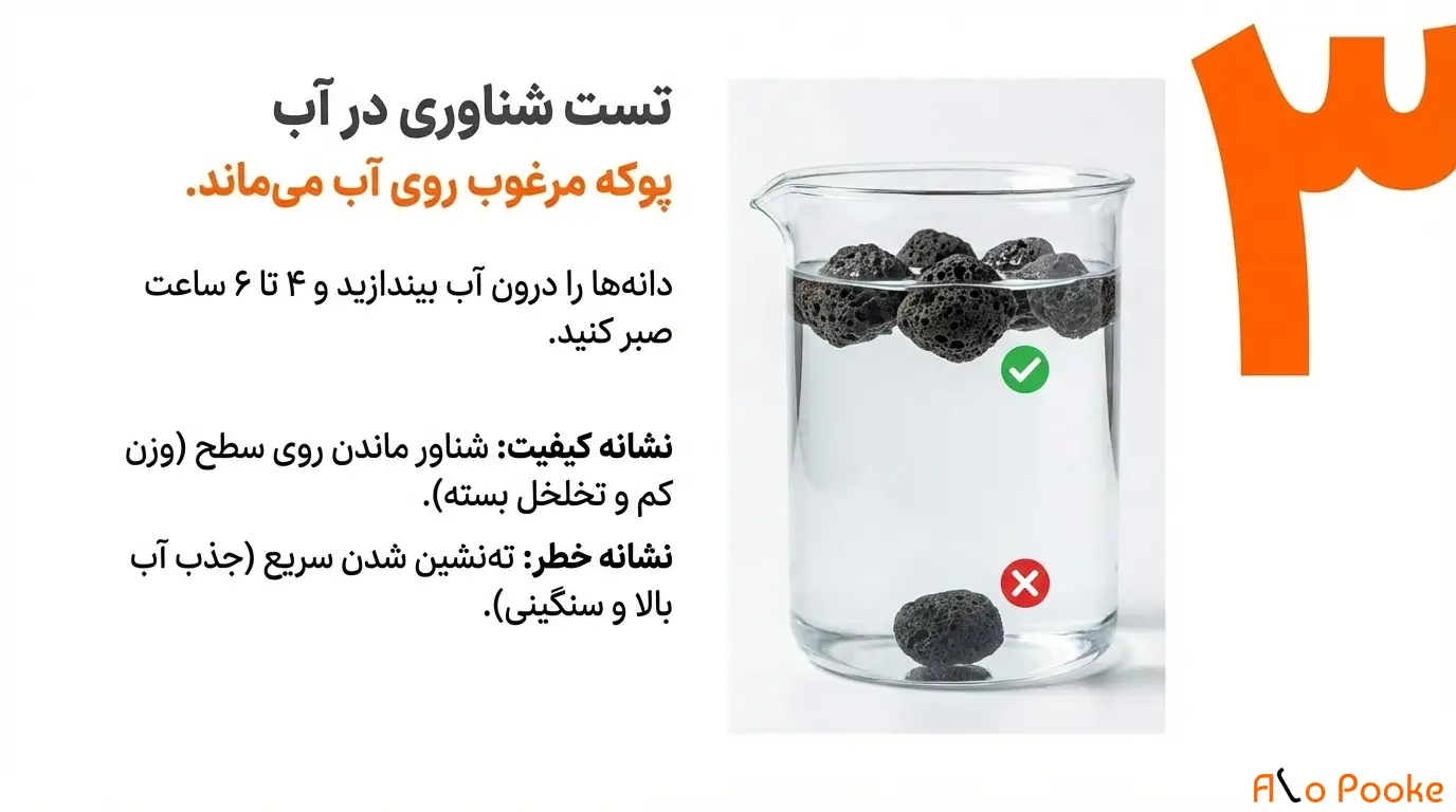 روش_های عملی تست کیفیت پوکه معدنی