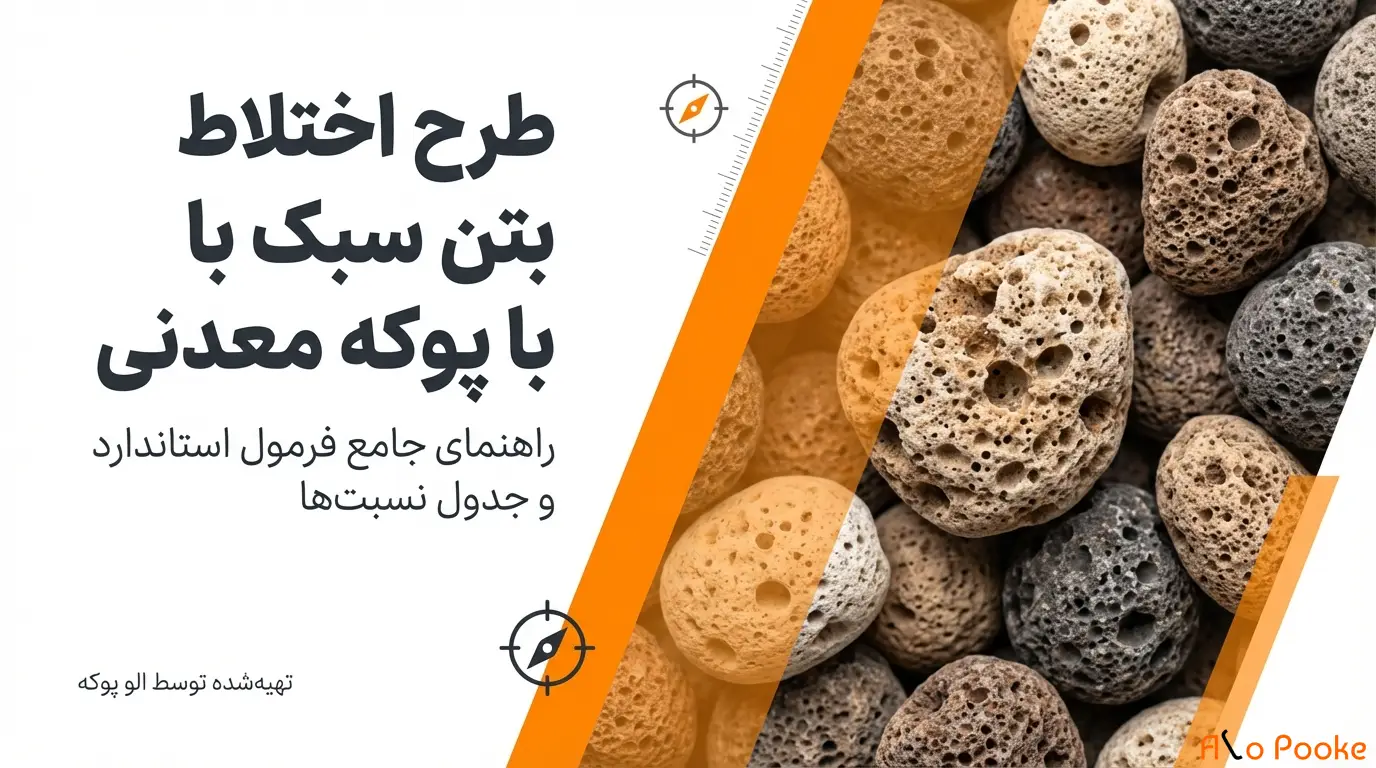 طرح اختلاط بتن سبک با پوکه معدنی