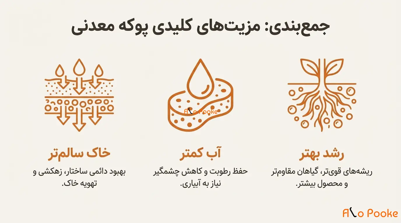 فواید استفاده از پوکه معدنی در کشاورزی پایدار