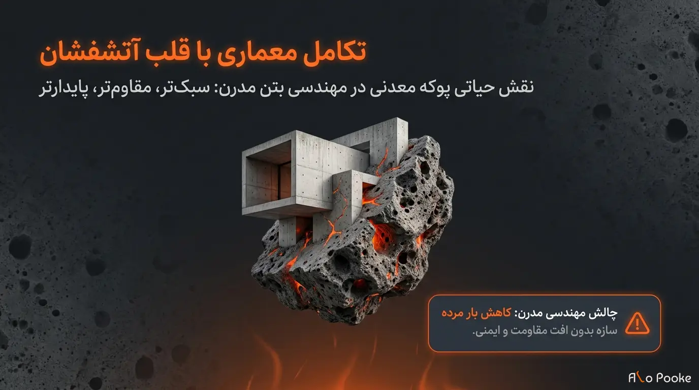 نقش پوکه معدنی در بهبود عملکرد بتن