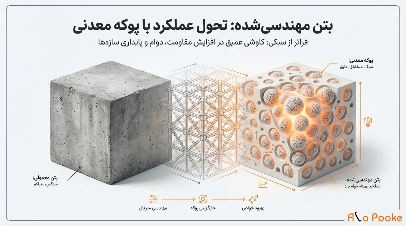 نقش پوکه معدنی در بهبود عملکرد بتن