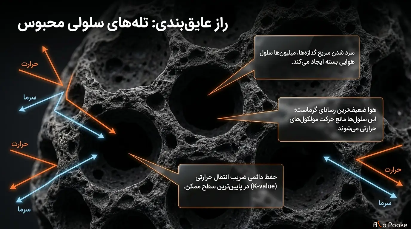 پوکه معدنی به عنوان یک عایق مقاوم در برابر سرما و گرما 
