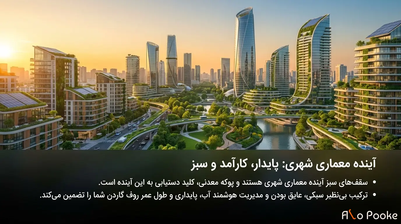 پوکه معدنی در طراحی و ساخت سقف_های سبز