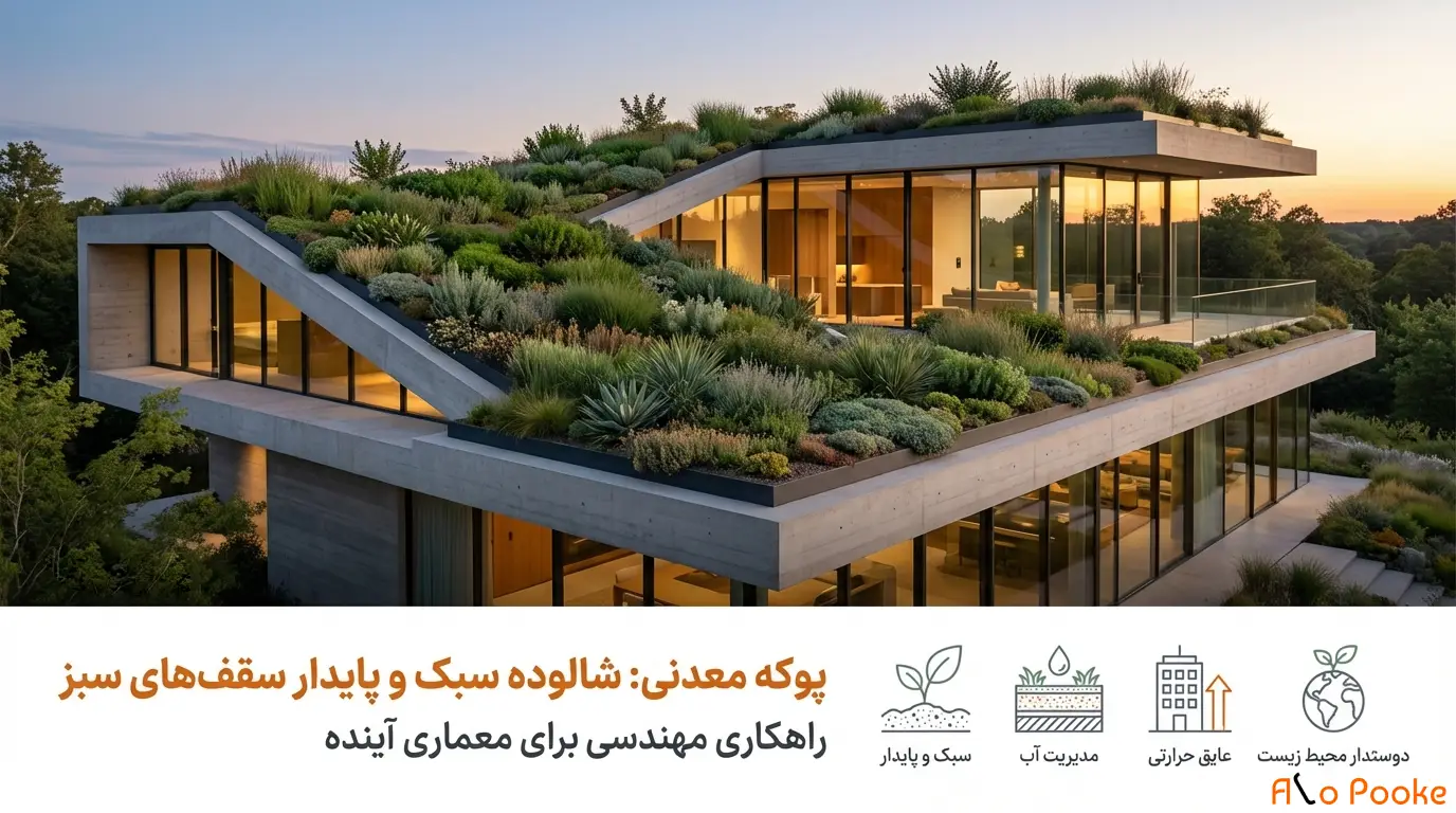 پوکه معدنی در طراحی و ساخت سقف‌های سبز