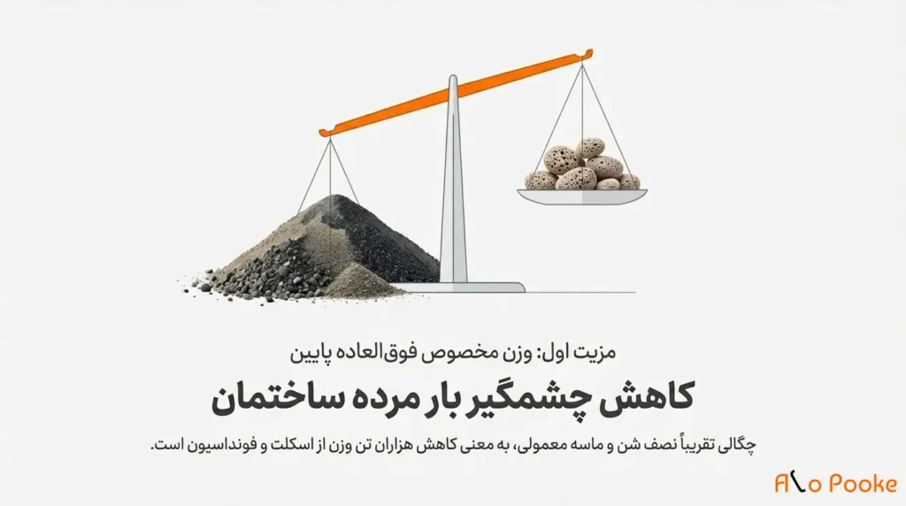 پوکه معدنی مادهای عالی برای پر کردن فضاهای خالی
