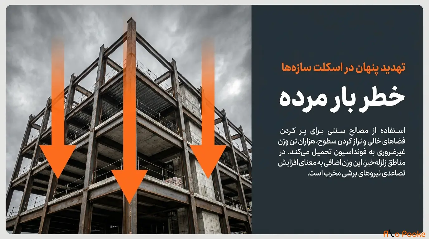 پوکه معدنی مادهای عالی برای پر کردن فضاهای خالی