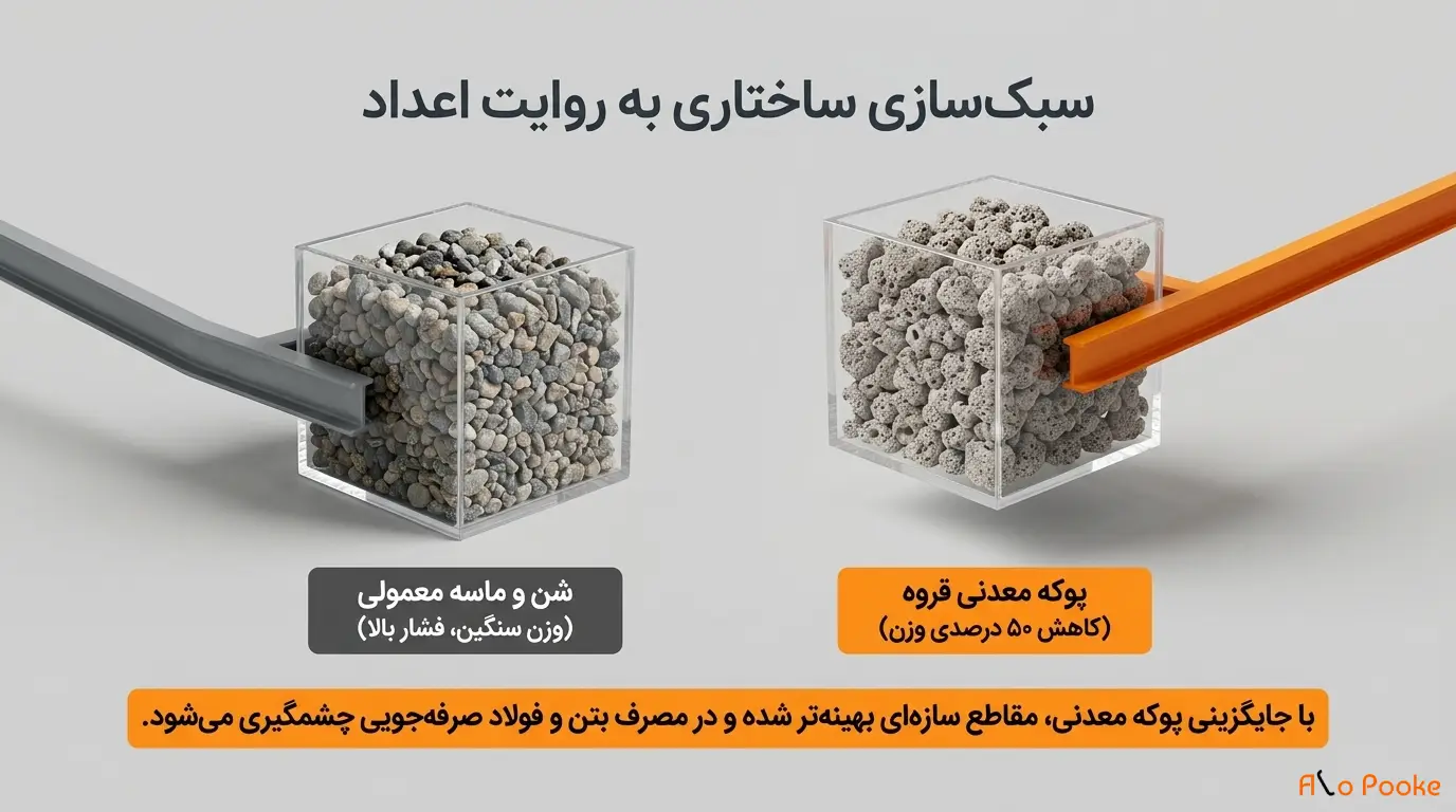 پوکه معدنی مادهای عالی برای پر کردن فضاهای خالی