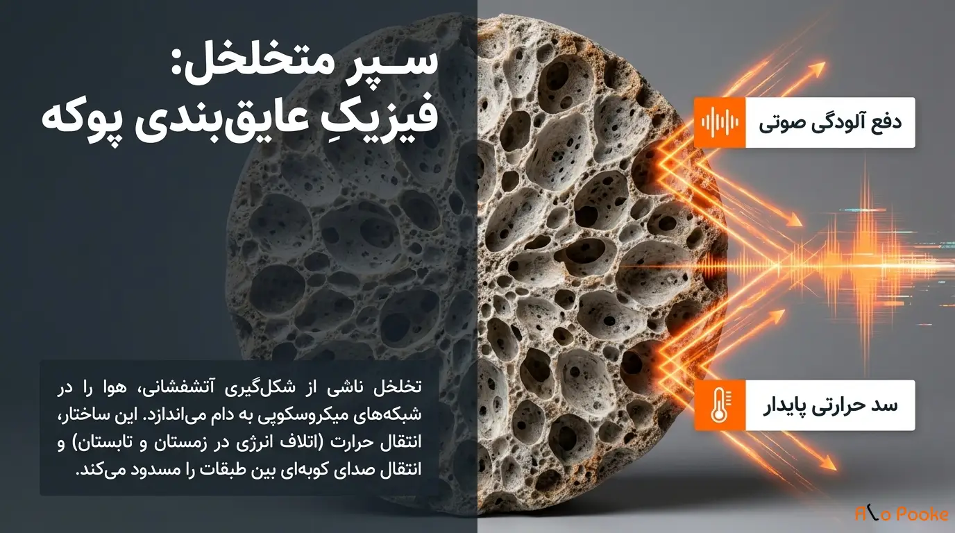 پوکه معدنی مادهای عالی برای پر کردن فضاهای خالی
