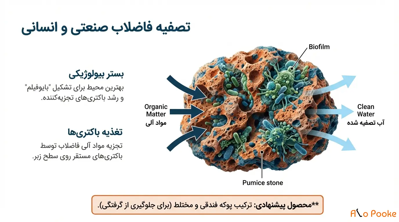 پوکه معدنی و کاربرد آن در صنعت فیلترسازی