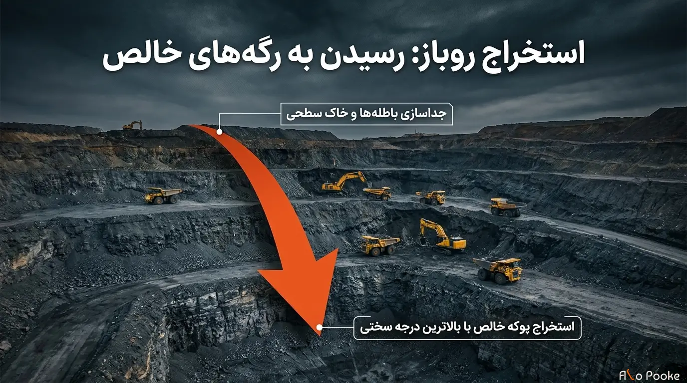 پوکه معدنی چگونه تولید می‌شود؟ راهنمای جامع استخراج و فرآوری