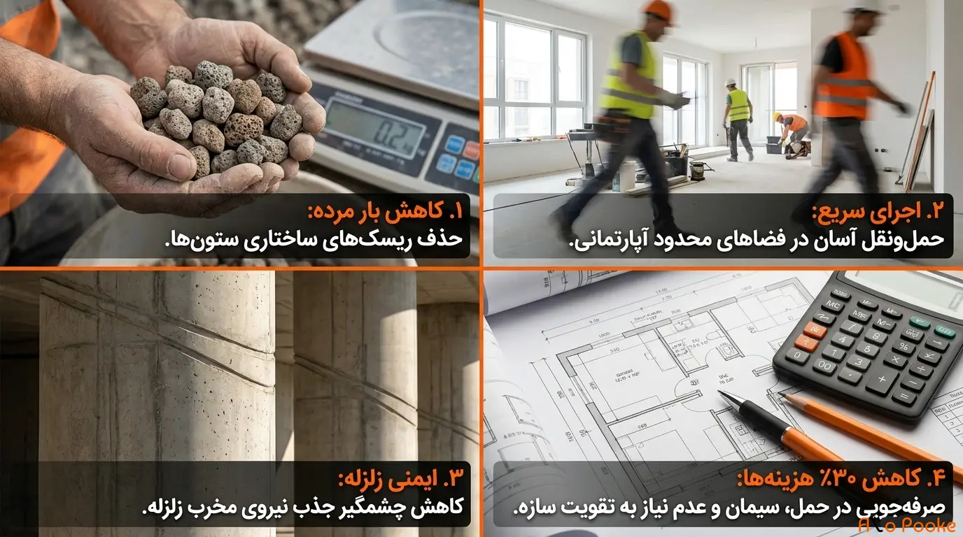 پوکه معدنی؛ انتخابی ایده‌آل برای پروژه‌های بازسازی و تعمیرات ساختمان