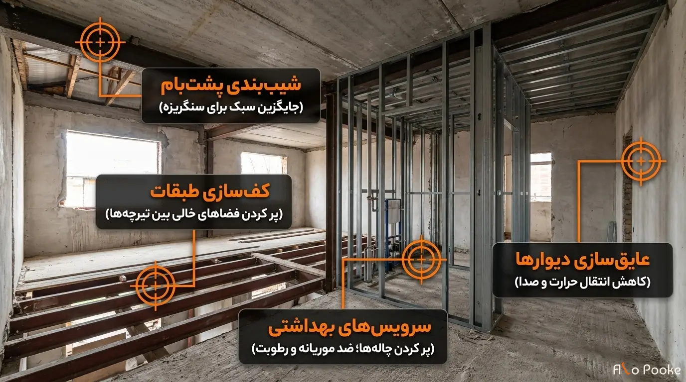 پوکه معدنی؛ انتخابی ایده‌آل برای پروژه‌های بازسازی و تعمیرات ساختمان