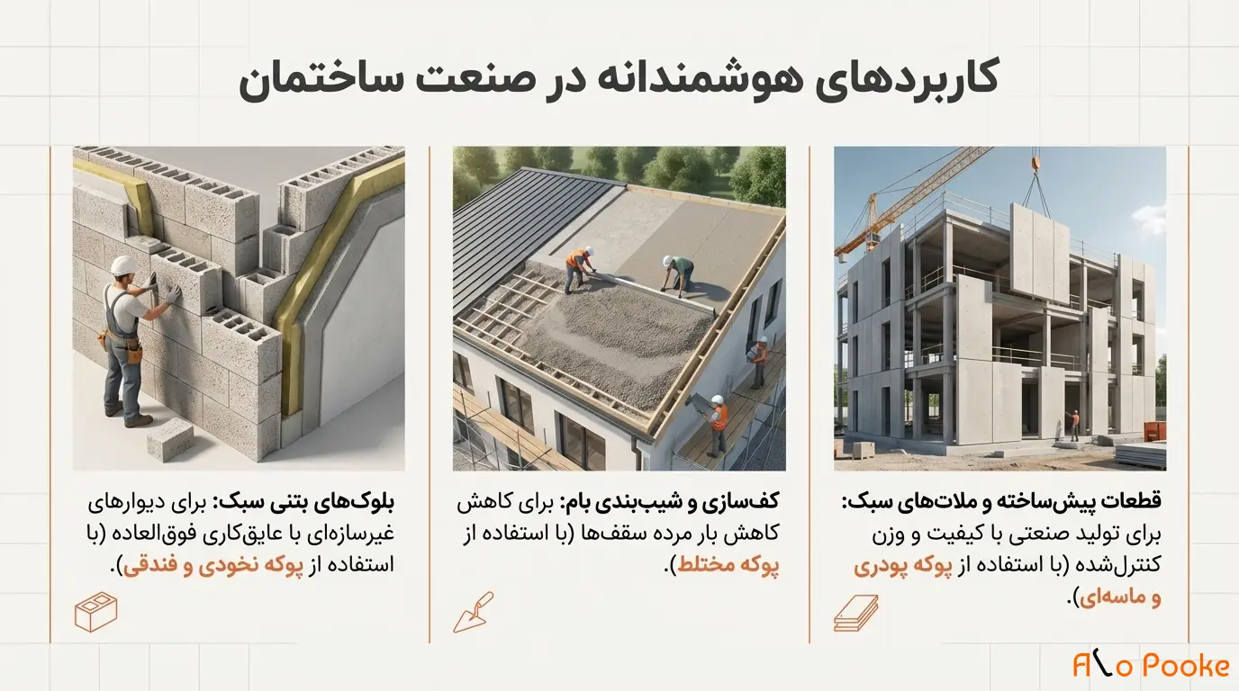 چگونه پوکه معدنی به بهبود کیفیت بتن کمک می_کند؟