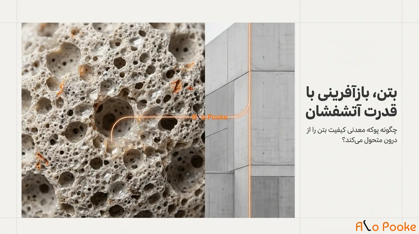 چگونه پوکه معدنی به بهبود کیفیت بتن کمک می‌کند؟