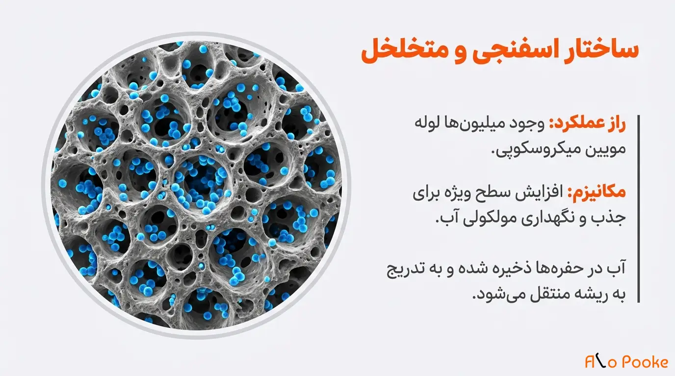 چگونه پوکه معدنی به حفظ رطوبت در گیاهان کمک میکند؟