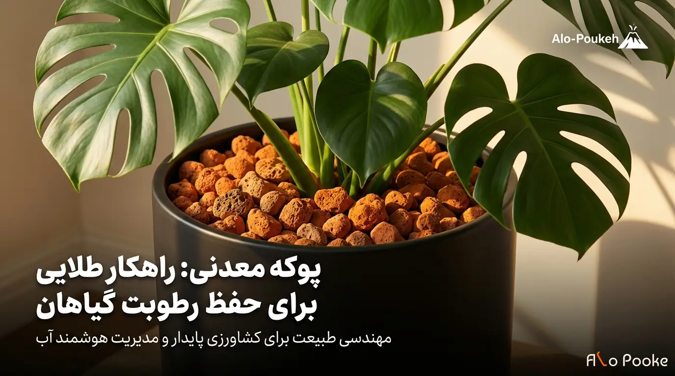 چگونه پوکه معدنی به حفظ رطوبت در گیاهان کمک می‌کند؟