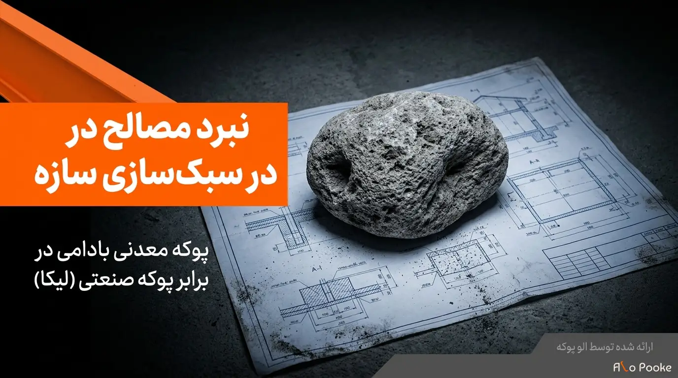 پوکه بادامی یا پوکه صنعتی؛ کدام سبک‌تر است؟
