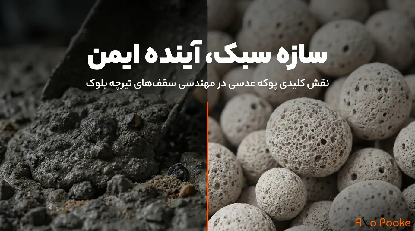 چرا پیمانکاران از پوکه عدسی در سقف تیرچه بلوک استفاده می‌کنند؟