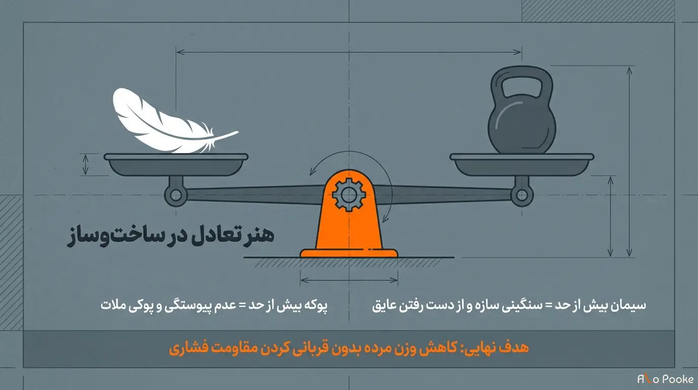 بهترین درصد اختلاط پوکه پودری در ملات چقدر است؟