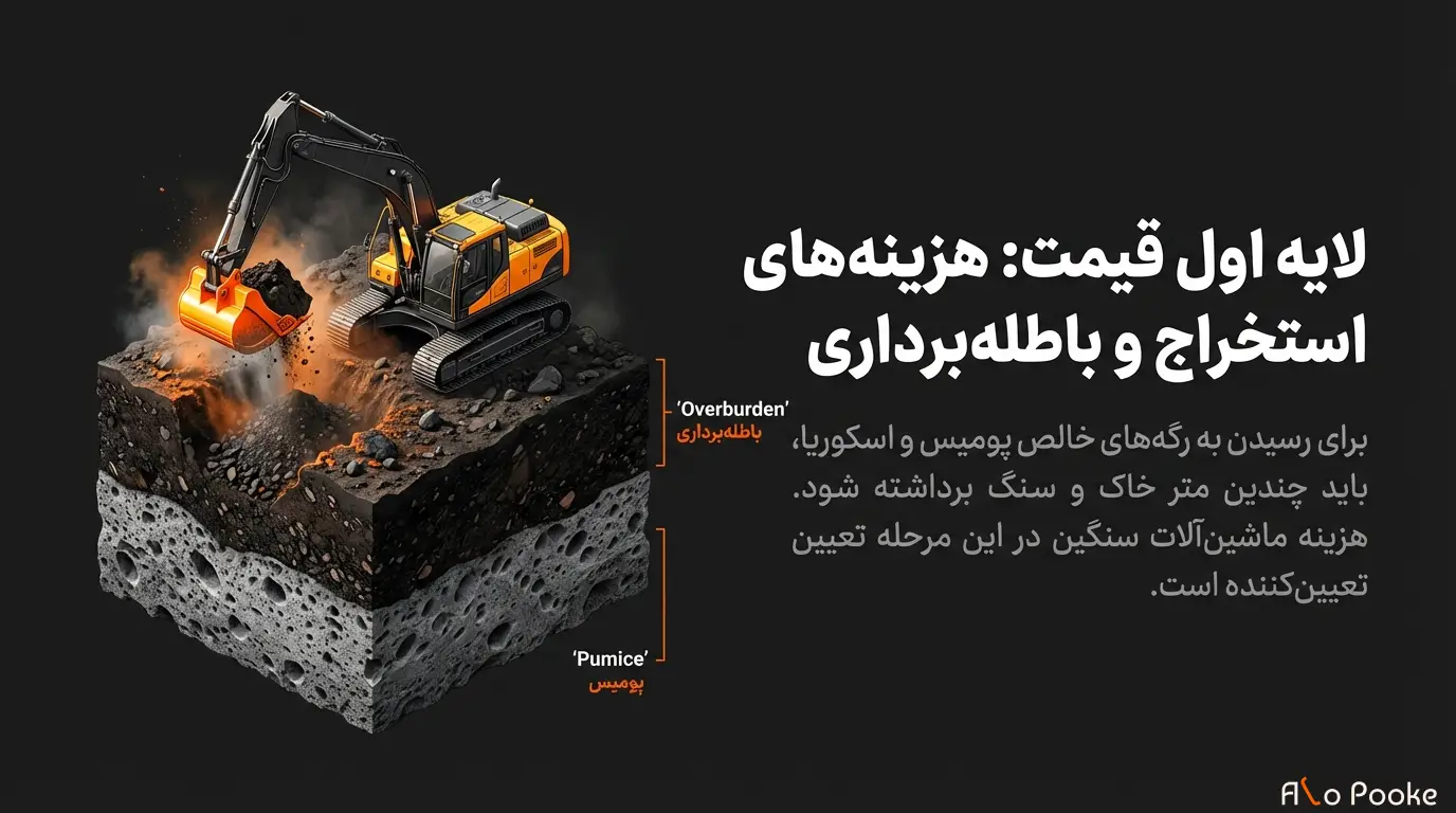 تفاوت قیمت پوکه در معادن و بازارهای شهری