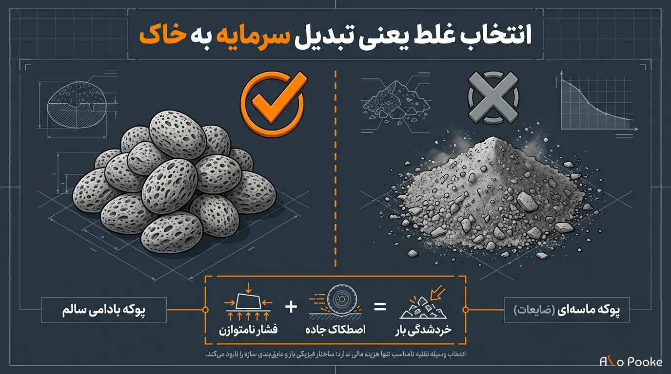 راهنمای جامع روش_های حمل و نقل پوکه معدنی در ایران