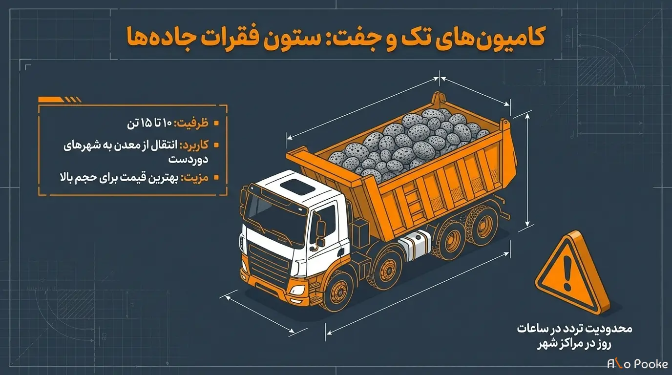 راهنمای جامع روش_های حمل و نقل پوکه معدنی در ایران