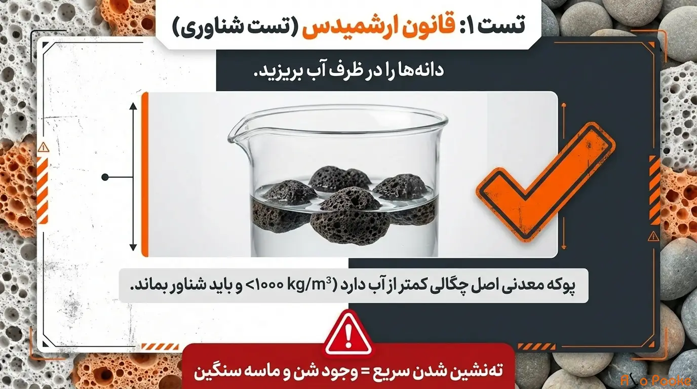 پوکه ماسه‌ای تقلبی را چگونه تشخیص دهیم؟