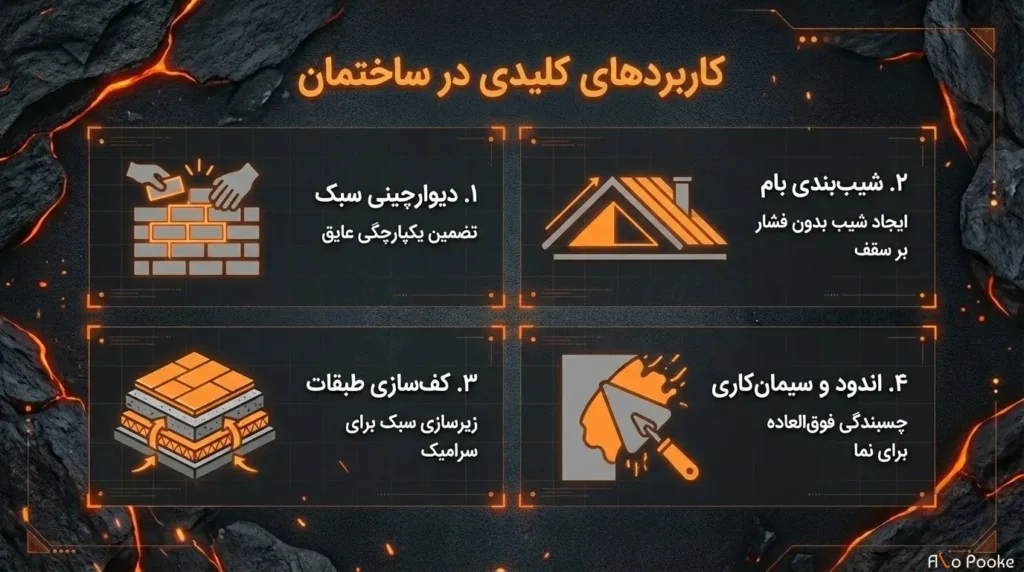 پوکه ماسهای در ملات چه مزایایی دارد؟