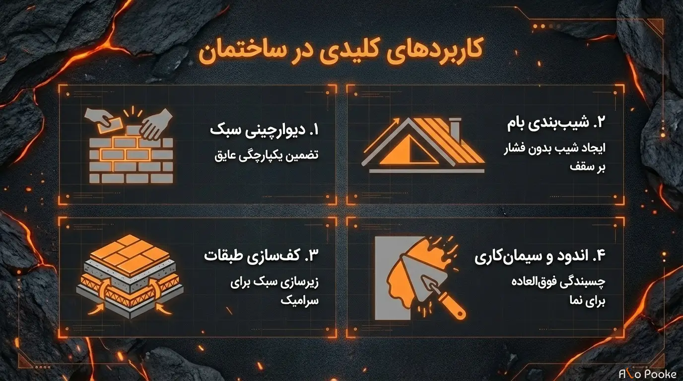 پوکه ماسه‌ای در ملات چه مزایایی دارد؟