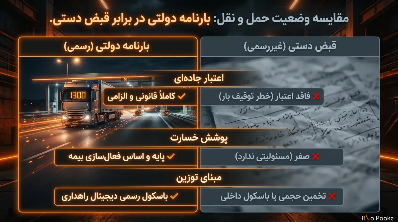 تفاوت «بارنامه رسمی» با رسید یا فاکتور فروش چیست؟