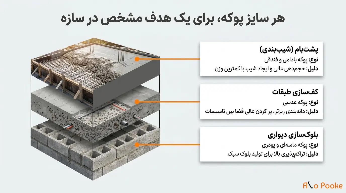 پوکه از کدام معدن استخراج شده است؟