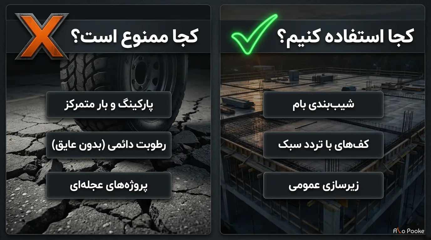 اجرای کف سازی با پوکه پرلیت