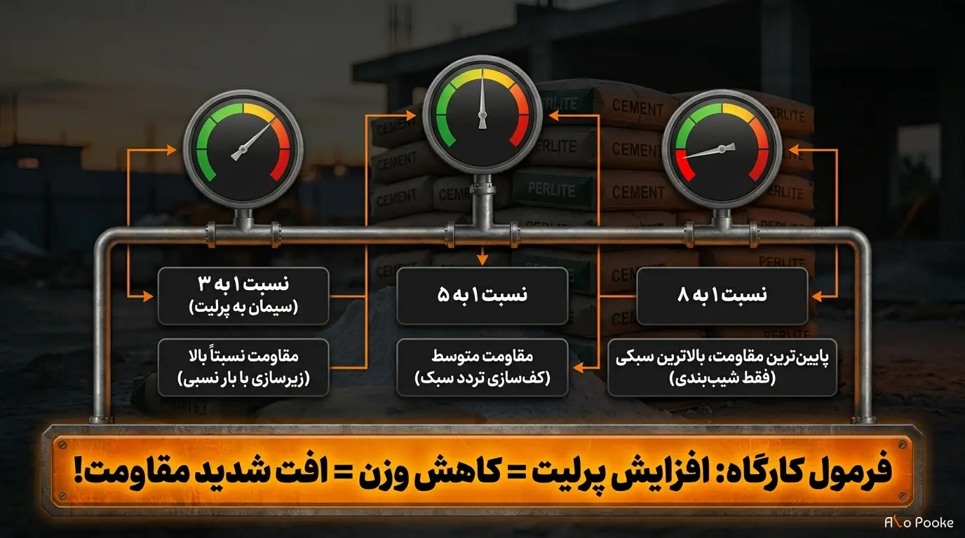 کف‌ سازی با پوکه پرلیت