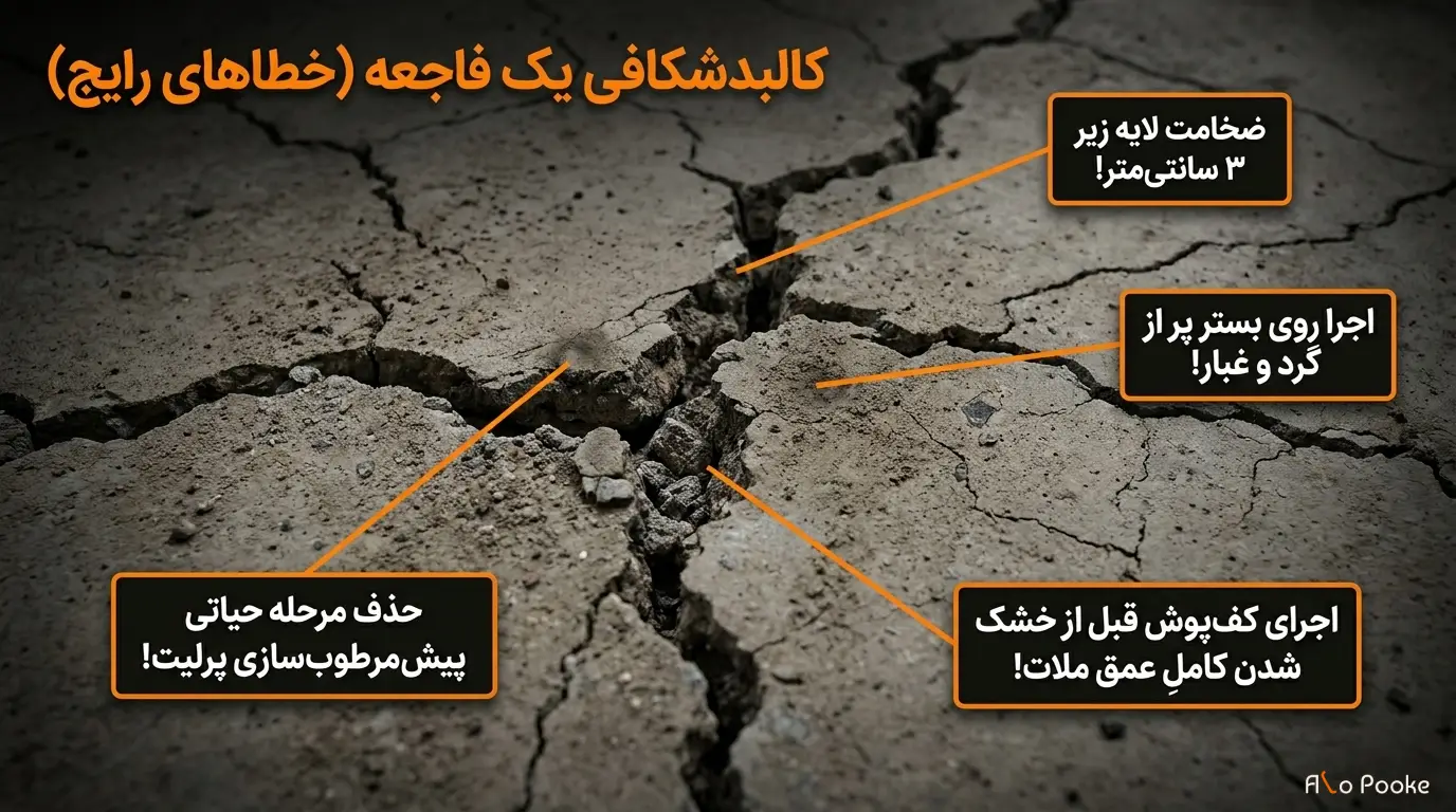 کف‌ سازی با پوکه پرلیت