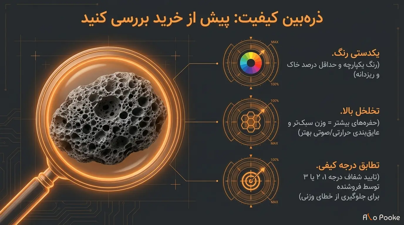 محاسبه مقدار پوکه فندقی موردنیاز پروژه